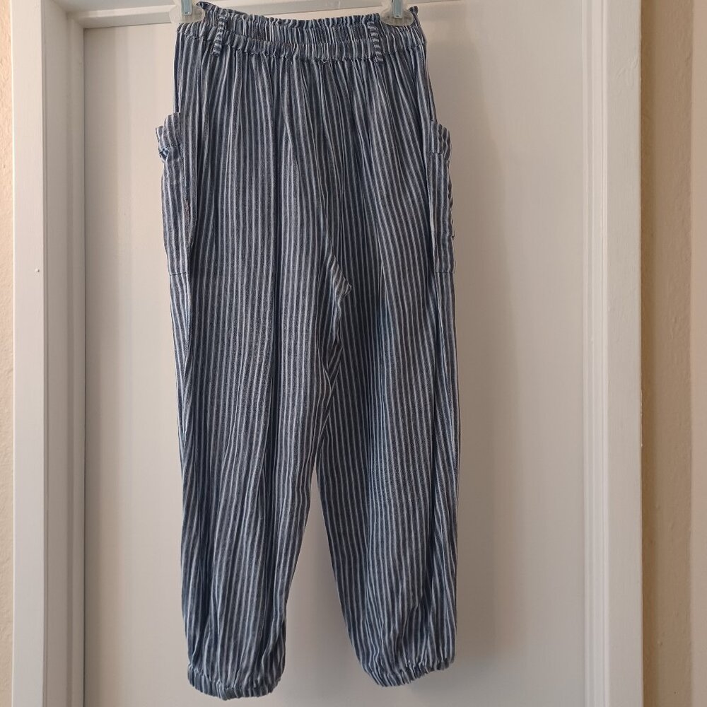 Striped Cropped pants with pockets - Size S - Picture 7 of 10